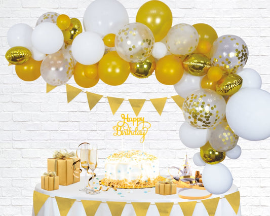 Afbeelding van Balloon Deco Kit Goud met helium