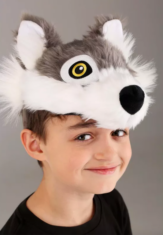 Afbeelding van Hoofdband wolf + staart