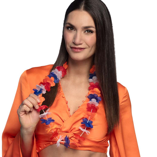 Afbeelding van Hawa��krans Holland oranjeroodwitblauw