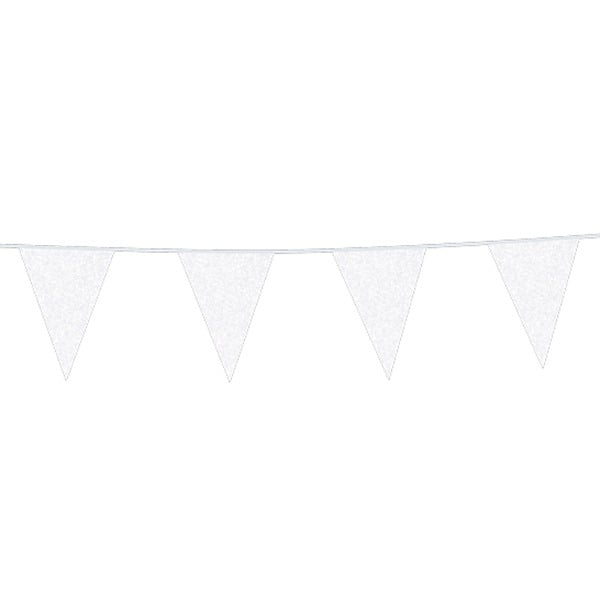 Afbeelding van Glitter Vlaglijn wit 6 Meter