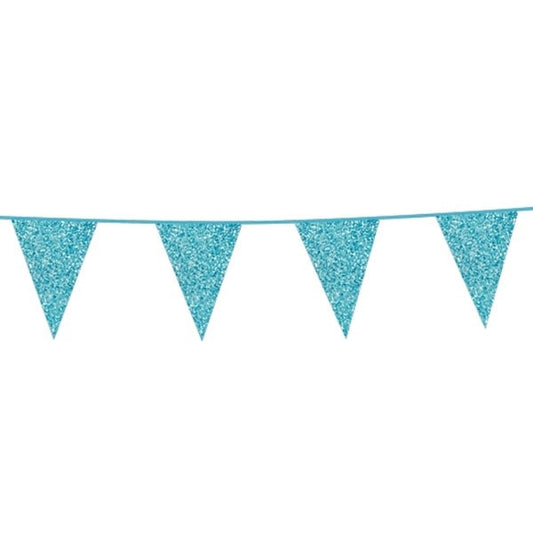 Afbeelding van Glitter vlaglijn blauw