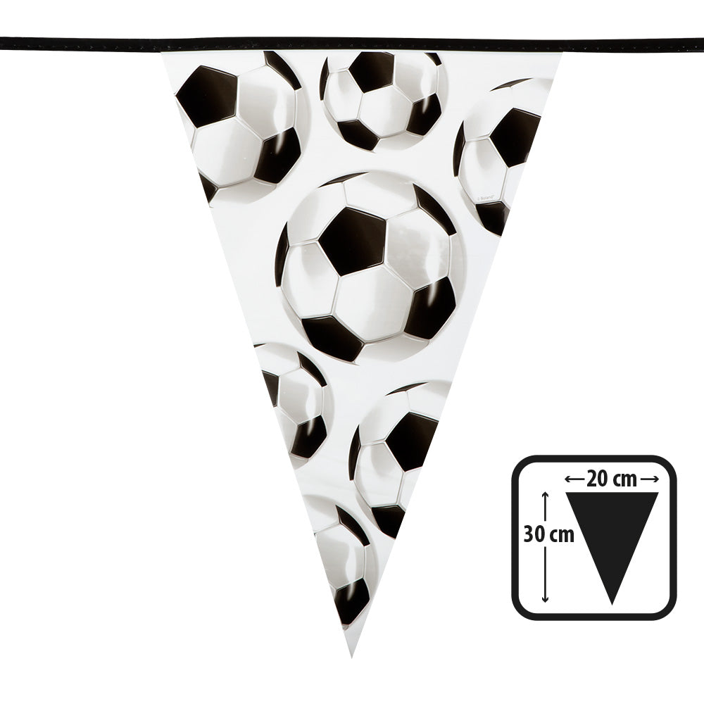 Afbeelding van PE vlaggenlijn Football (30 x 20 cm)(6 m)