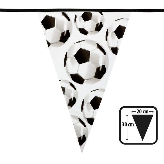 Afbeelding van PE vlaggenlijn Football (30 x 20 cm)(6 m)