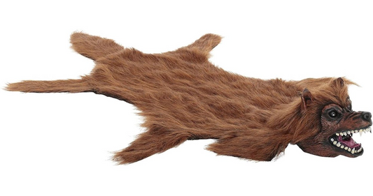 Afbeelding van Weerwolf kleed wolf rug