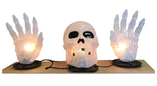 Afbeelding van Skull with hand light set