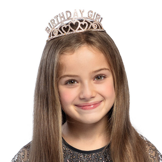 Afbeelding van Metalen tiara 'Birthday Girl'