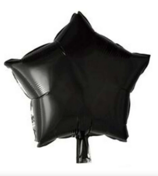Afbeelding van Folie ster zwart met helium