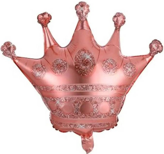 Afbeelding van Folie kroon rose gold met helium