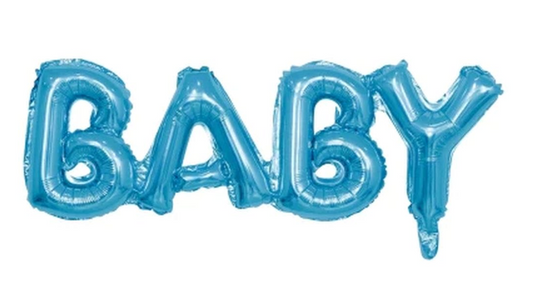Afbeelding van Folie Baby (jongen) met helium