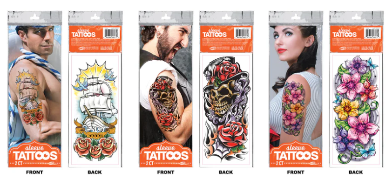 Afbeelding van Temp. Tattoo Halloween Sleeve