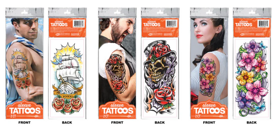 Afbeelding van Temp. Tattoo Halloween Sleeve