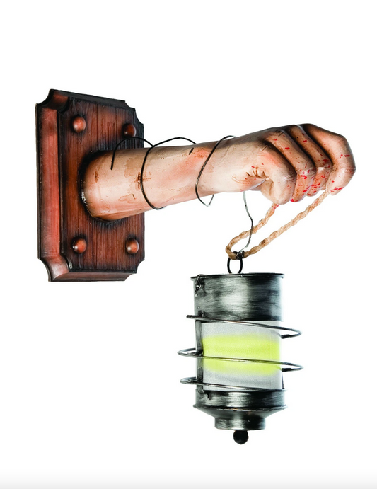 Afbeelding van Muurlamp touw with bloody hand