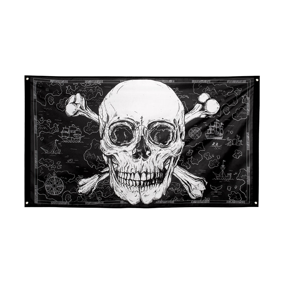 Afbeelding van Polyester vlag Piraten (90 x 150 cm)