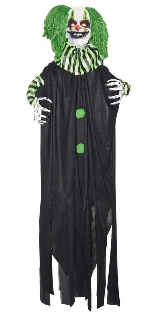 Afbeelding van Hang clown groen haar w light