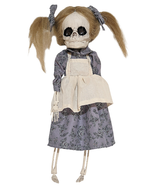 Afbeelding van Hanging skeleton girl w hair