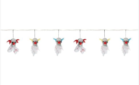 Afbeelding van String of clown heads