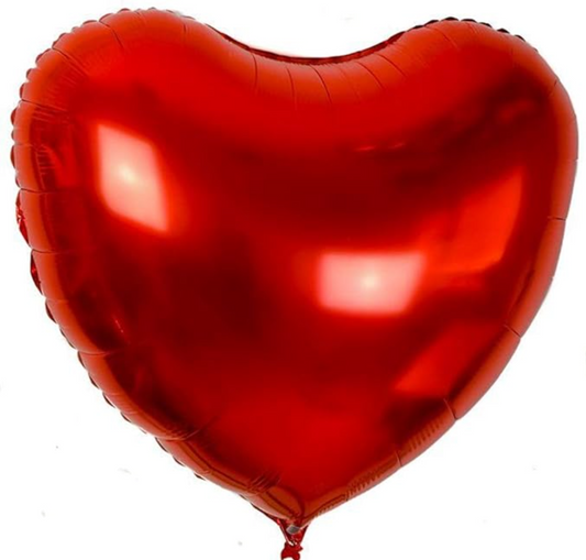 Afbeelding van Folieballon Hart rood 18" met helium