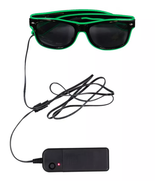 Afbeelding van LED bril groen