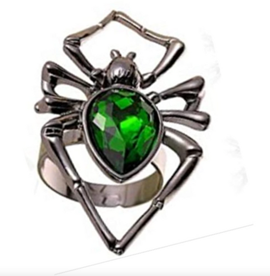 Afbeelding van Ring spider + gem silver