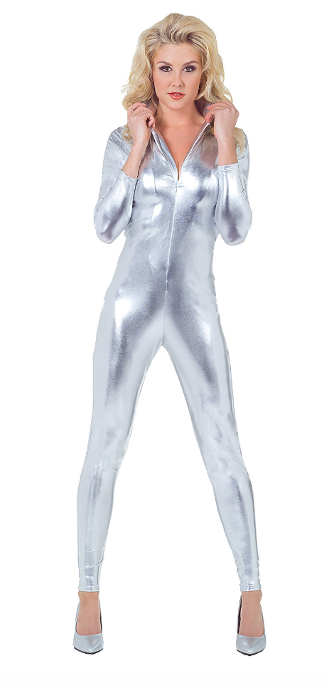 Afbeelding van Jumpsuit Metallic Zilver S