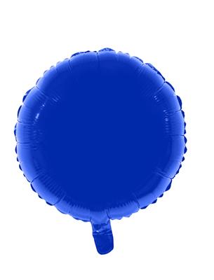 Afbeelding van Folie ballon rond blauw met helium