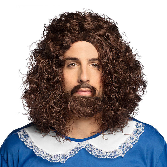 Afbeelding van Pruik Musketier met snor en baard