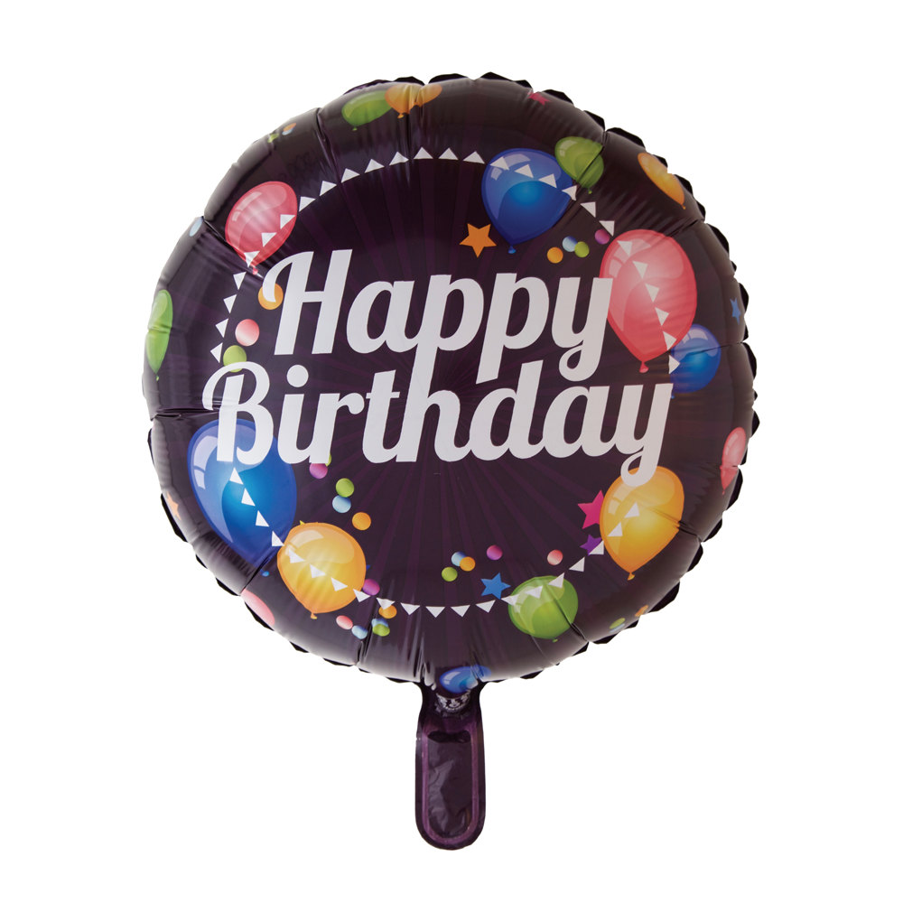 Afbeelding van Folie H.B cirkel met ballonnen met helium