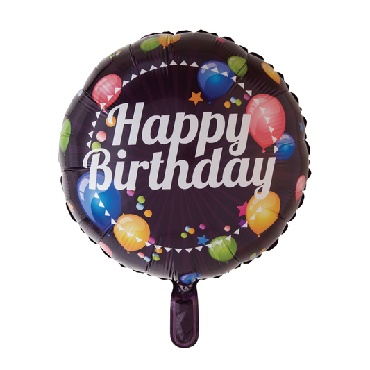Afbeelding van Folie H.B cirkel met ballonnen met helium
