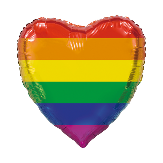 Afbeelding van Jumbo hart regenboog met helium