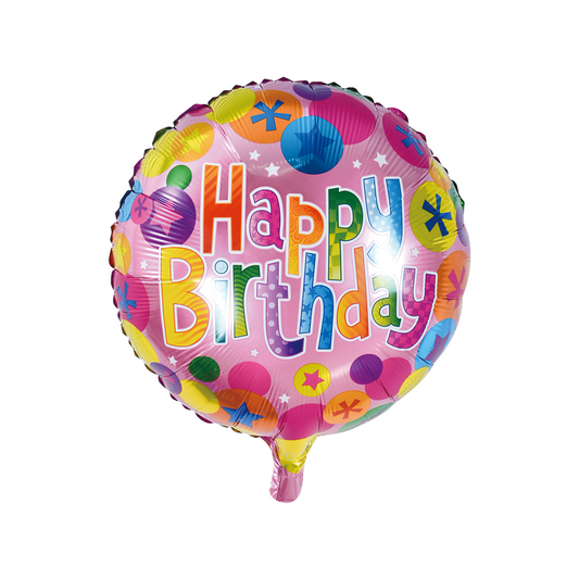 Afbeelding van Folie H.B pink confetti met helium