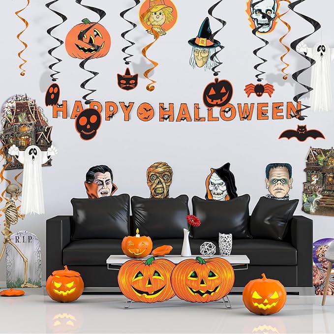 Afbeelding van Halloween decoratie pakket 24 dlg.