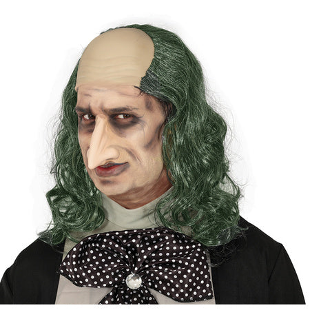 Afbeelding van Baldcap met lang grijs haar