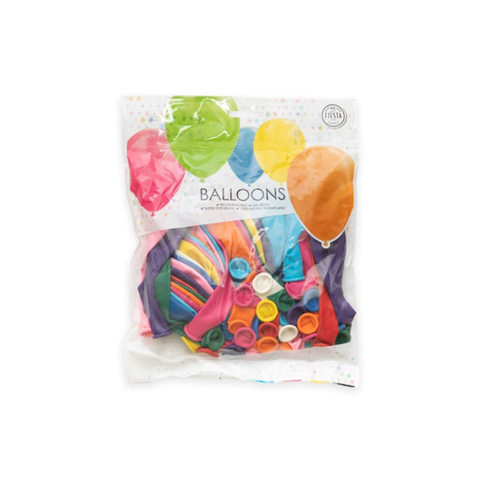 Afbeelding van Ballonnen Standaard mix 50 stuks