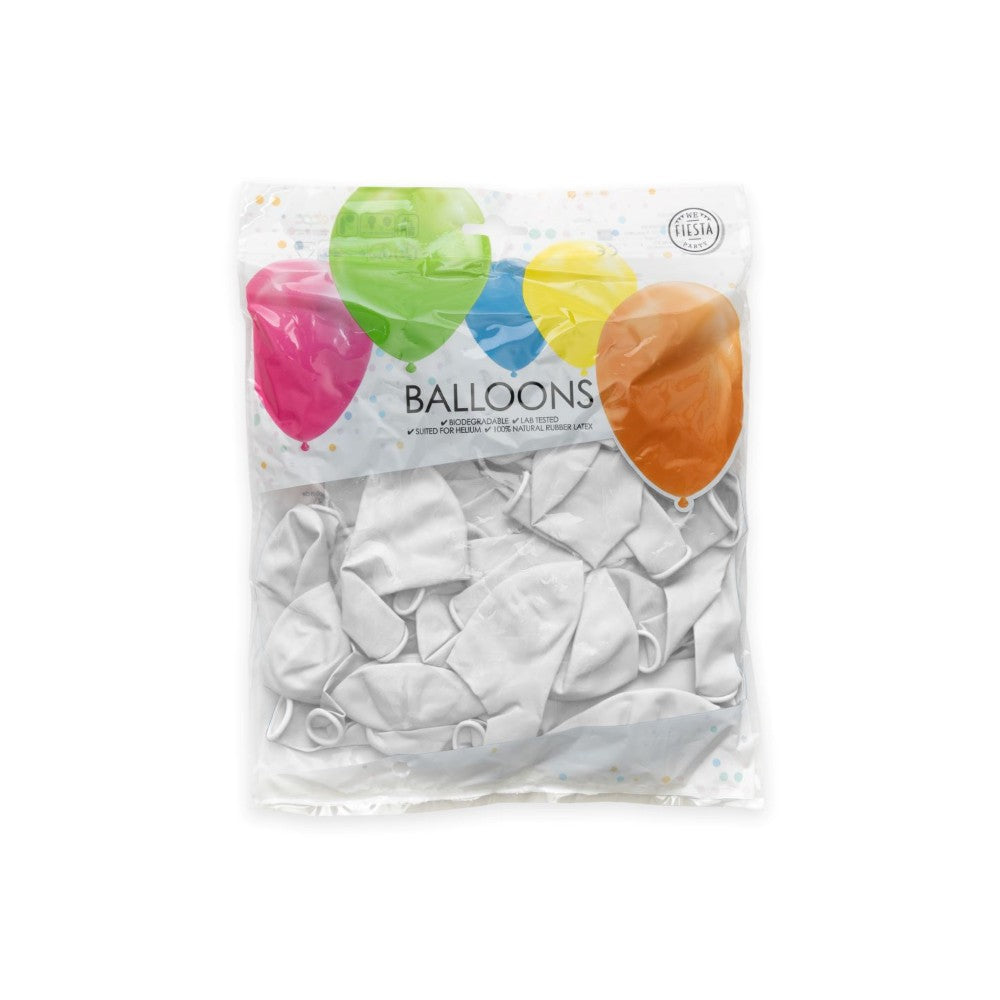 Afbeelding van Ballonnen Wit 50 stuks