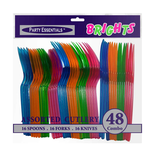 Afbeelding van Bestek neon 48pcs