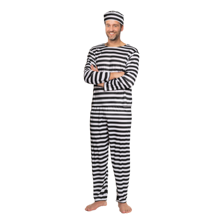 Afbeelding van BoefPrisoner blkwhite L