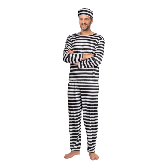 Afbeelding van BoefPrisoner blkwhite L