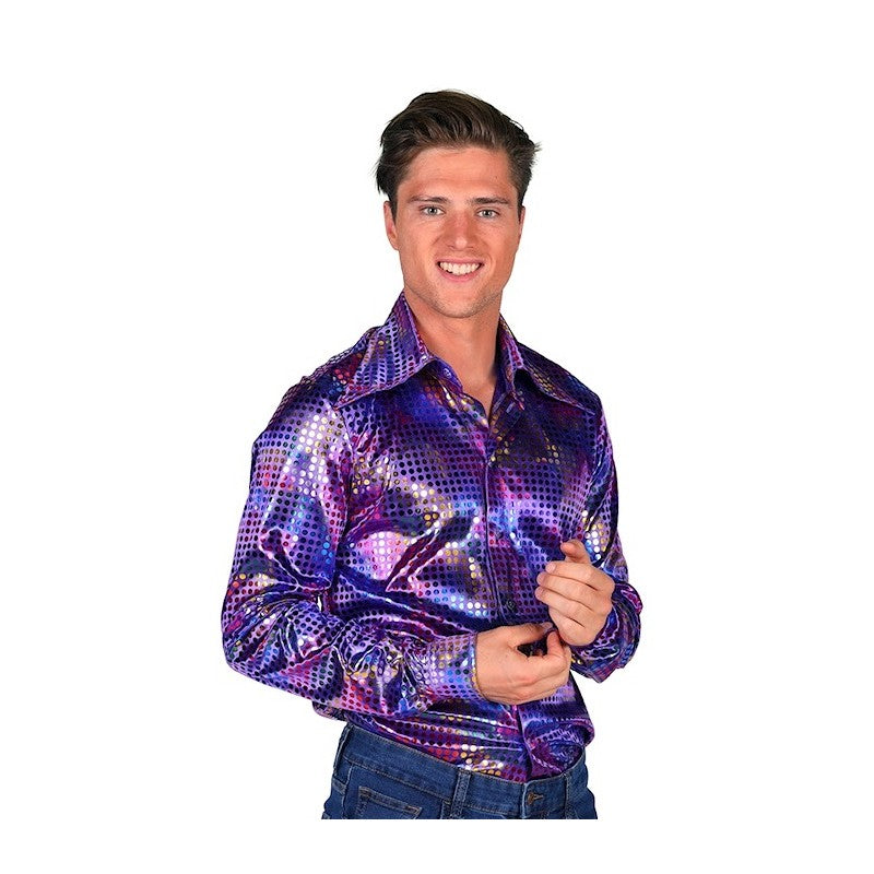 Afbeelding van Shirt Disco Paars L