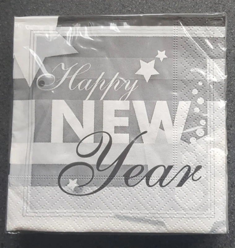 Afbeelding van Cocktail Servetten Happy New Year