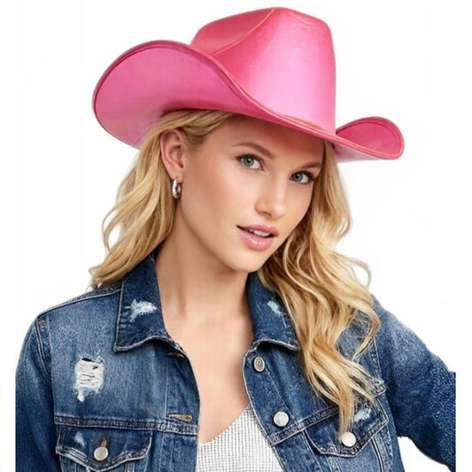 Afbeelding van Cowboy hoed roze met licht