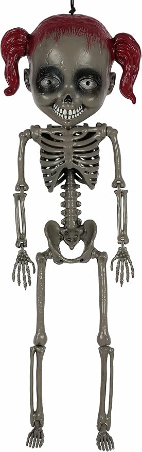 Afbeelding van Creepy doll skeleton girl