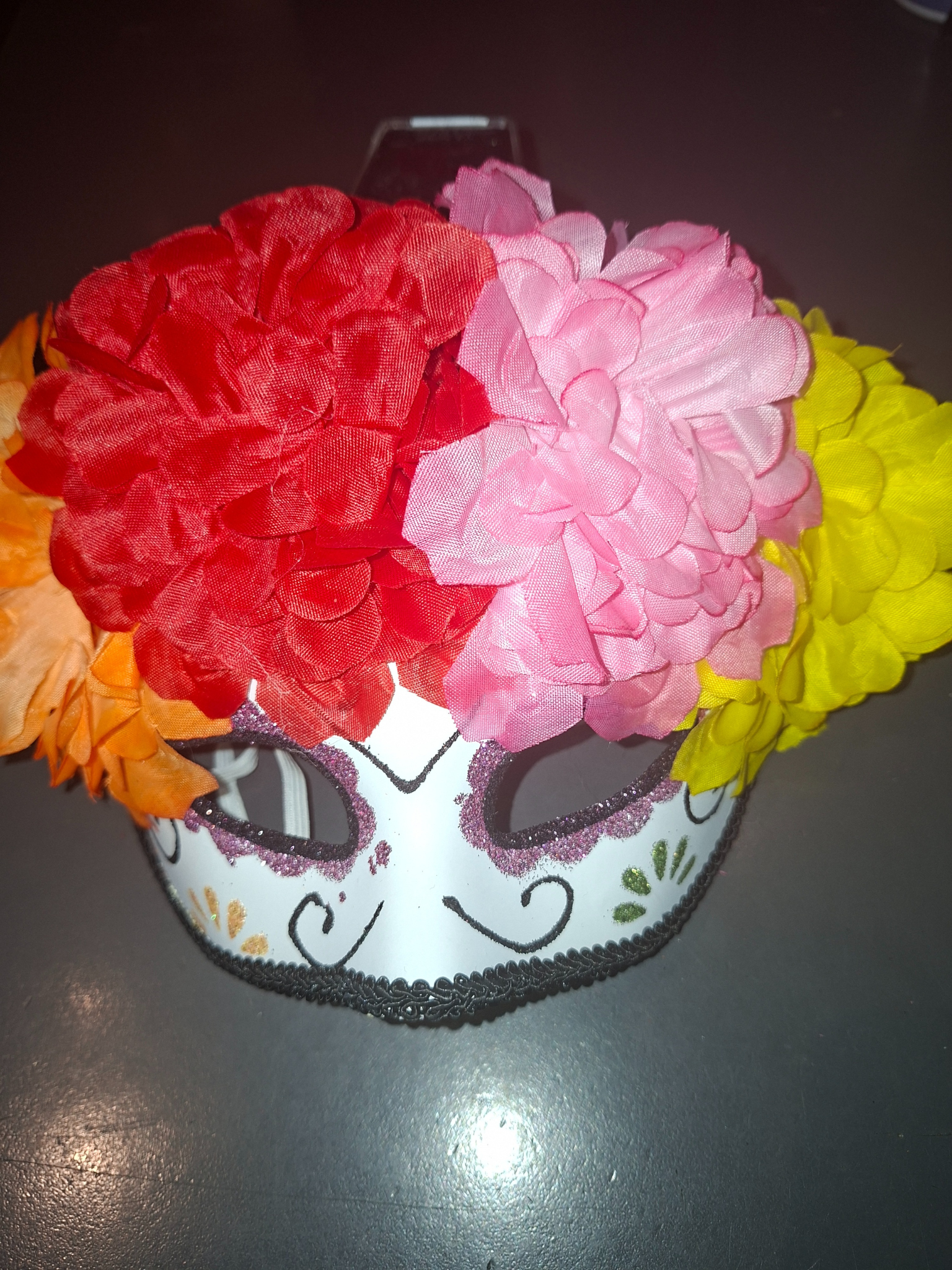 Afbeelding van Day of the dead oogmasker