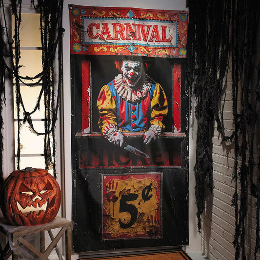 Afbeelding van Deurgordijn Carnival Clown