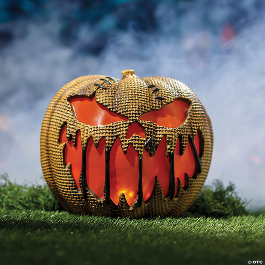 Afbeelding van Flaming Burlap Pumpkin XXL 40cm