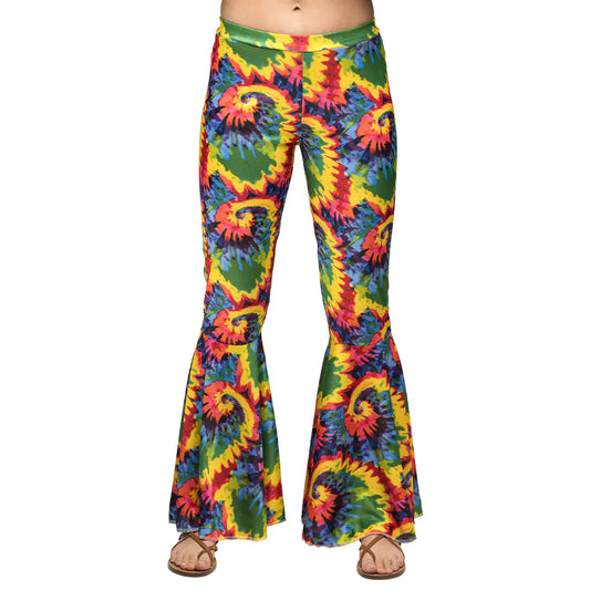 Afbeelding van Flarebroek Hippie  Regenboog mt L-XL