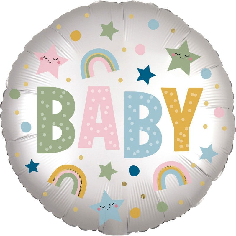 Afbeelding van Folie Baby Luxe Satijn met helium