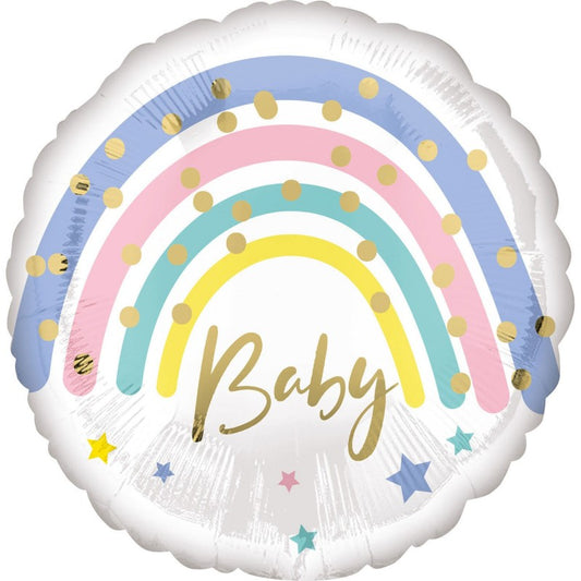 Afbeelding van Folie Baby Regenboog met helium