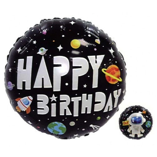 Afbeelding van Folie Ballon Happy Birthday Astronaut