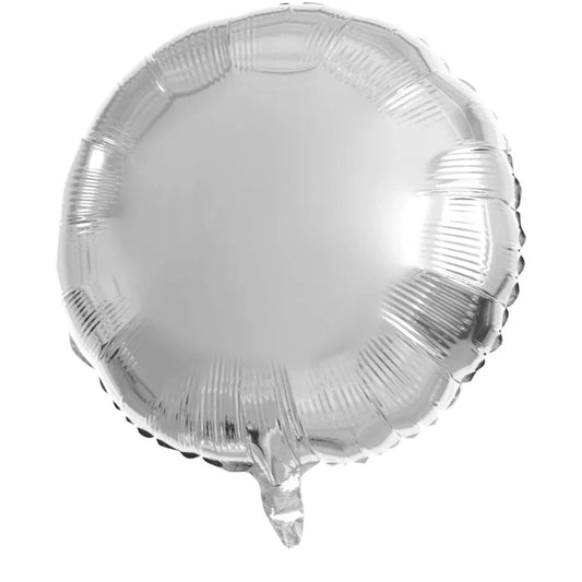 Afbeelding van Folie Ballon Rond Zilver
