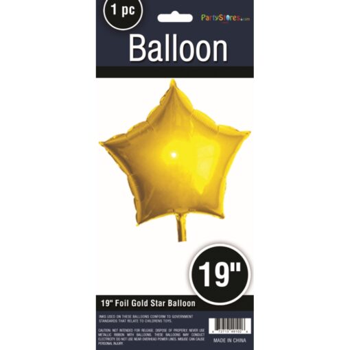 Afbeelding van Folie Ballon Ster Goud